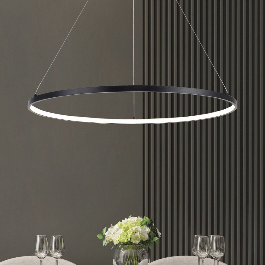 Zuma Line - LED-Pendelleuchte an Kabel LED/40W/230V 3000/4000/6000K Ø 90 cm schwarz