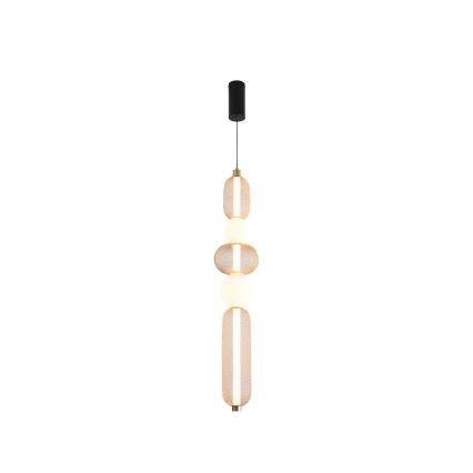 Zuma Line - LED-dimmbare Hängeleuchte an Stahlseil LED/27W/230V 3000-5700K goldfarben + Fernbedienung