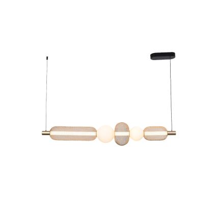 Zuma Line - Dimmbare LED-Pendelleuchte an Kabel LED/27W/230V 3000-5700K goldfarben + Fernbedienung