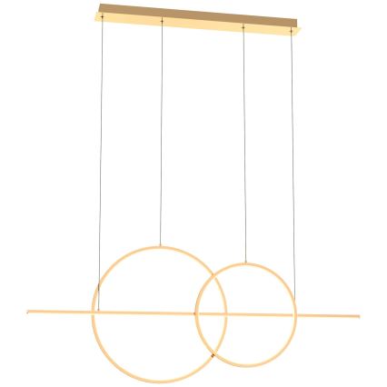 Zuma Line - LED dimmbare Hängeleuchte an Kabel LED/34W/230V gold