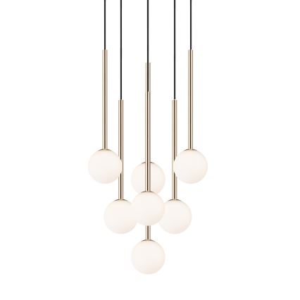 Zuma Line - Hängeleuchte an Schnur 7xG9/4W/230V golden