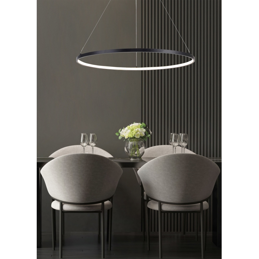 Zuma Line - LED-Pendelleuchte an Kabel LED/40W/230V 3000/4000/6000K Ø 90 cm schwarz