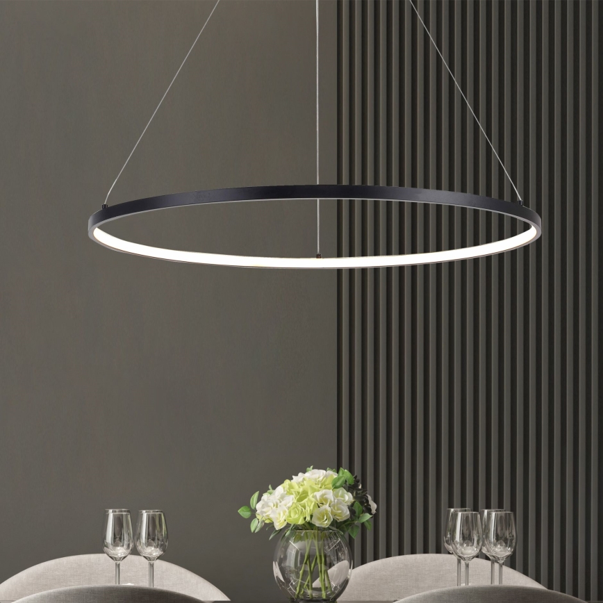 Zuma Line - LED-Pendelleuchte an Kabel LED/40W/230V 3000/4000/6000K Ø 90 cm schwarz
