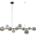 Zuma Line - Pendelleuchte an Kabel 10xG9/8W/230V schwarz/rauchschwarz