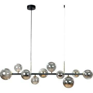 Zuma Line - Pendelleuchte an Kabel 10xG9/8W/230V schwarz/rauchschwarz