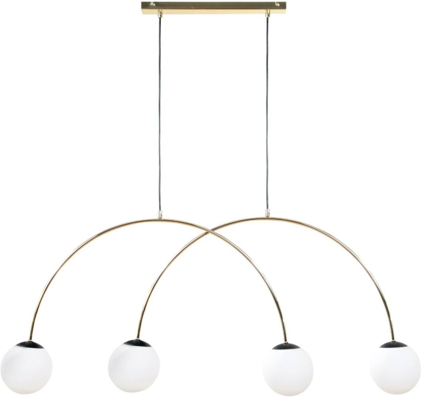 Zuma Line - Pendelleuchte mit Kabelaufhängung 4xE14/10W/230V, goldfarben