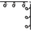 Zuma Line - Schienenstrahler für Schienensystem 6xGU10/15W/230V schwarz