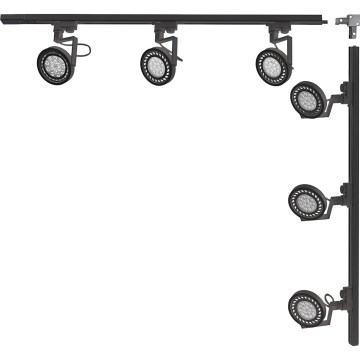 Zuma Line - Schienenstrahler für Schienensystem 6xGU10/15W/230V schwarz