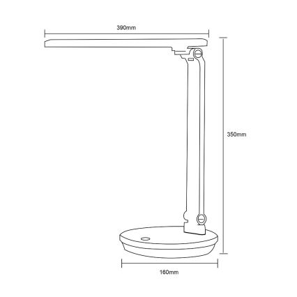 Zuma Line - LED Tischlampe LED/5W/230V 3000-6000K schwarz