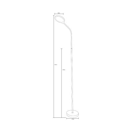 Zuma Line - LED dimmbare Stehleuchte LED/10W/230V 3000/4500/6500K Weiß