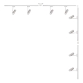 Zuma Line - Spot-Leuchte im Schienensystem 8xGU10/35W/230V weiß
