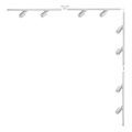 Zuma Line - Spotlicht im Schienensystem 8xGU10/35W/230V weiß