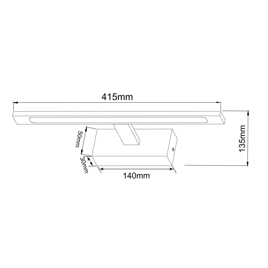 Zuma Line - LED-Spiegelbeleuchtung für Badezimmer LED/12W/230V 41 cm IP44 golden