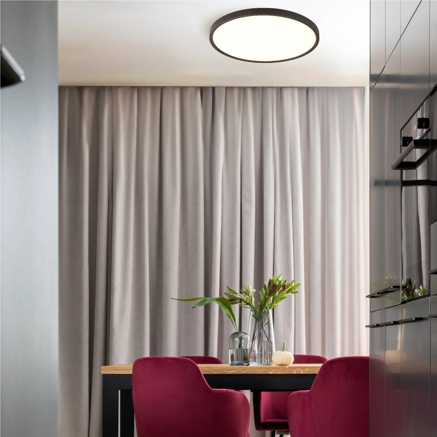 Zuma Line - LED-Deckenleuchte LED/48W/230V 3000/4000/6000K Ø 60 cm schwarz