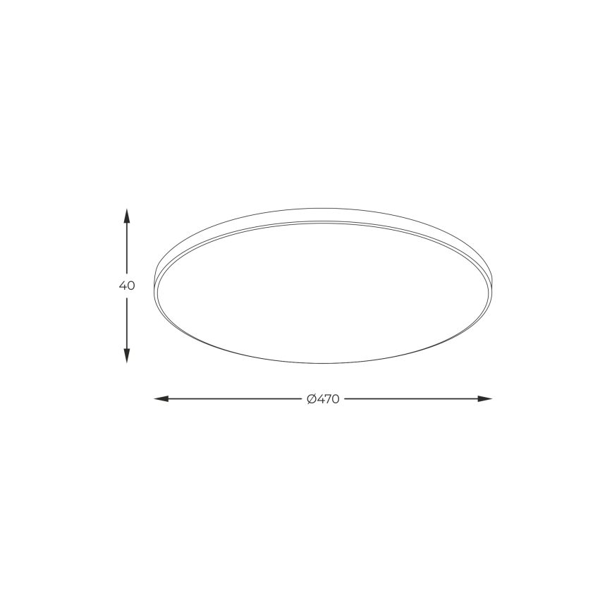 Zuma Line - LED-Deckenleuchte VERI LED/44W/230V, Ø 47 cm, schwarz