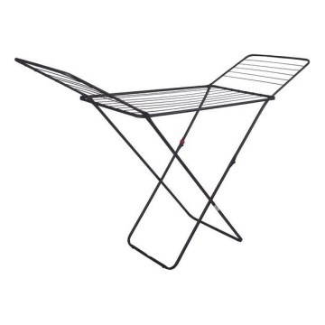 Zusammenklappbarer Wäscheständer TORO 180x93 cm schwarz