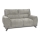 Zweisitzer-Sofa LIVORNO grau