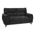 Zweisitzer-Sofa LIVORNO schwarz