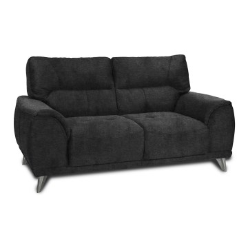 Zweisitzer-Sofa LIVORNO schwarz
