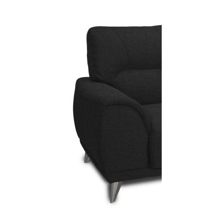 Zweisitzer-Sofa LIVORNO schwarz