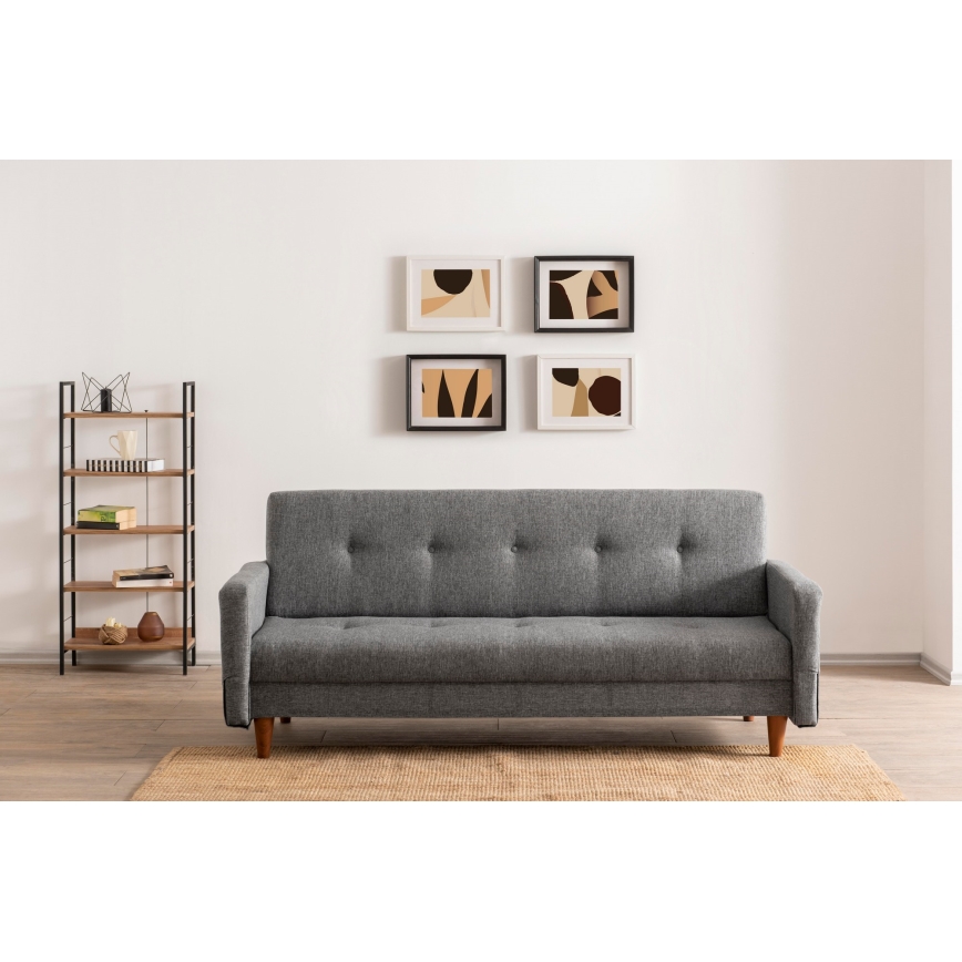 Zweisitzer-Sofa NARA, hellgrau