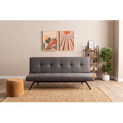 Zweisitziges Schlafsofa BAKU, grau