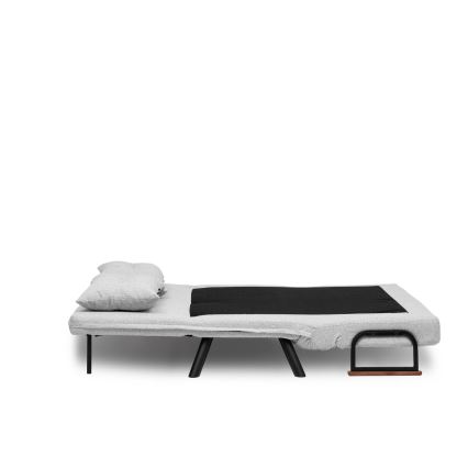 Zweisitziges Schlafsofa QIRA, grau