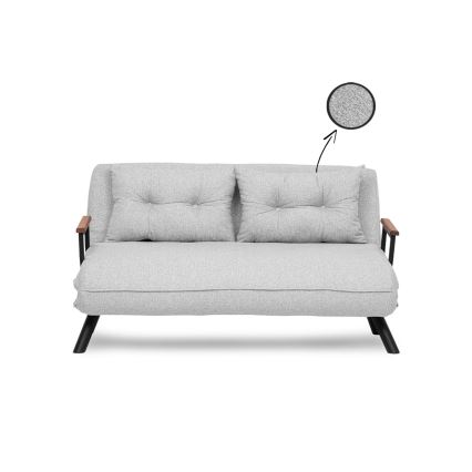 Zweisitziges Schlafsofa QIRA, grau