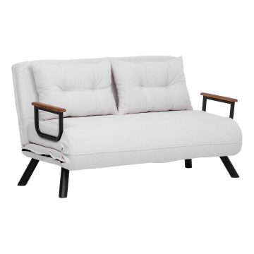 Zweisitziges Schlafsofa QIRA, Weiß