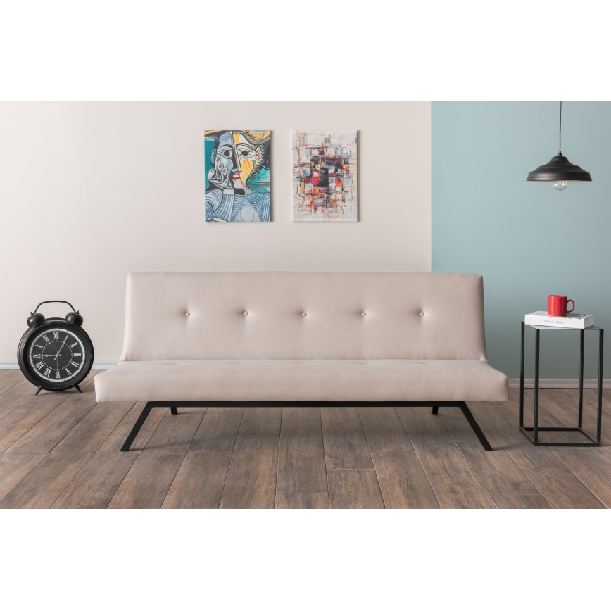 Zweisitziges Sofa LOKO in Creme/Beige