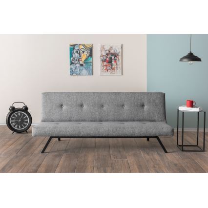 Zweisitziges Sofa LOKO in Hellgrau
