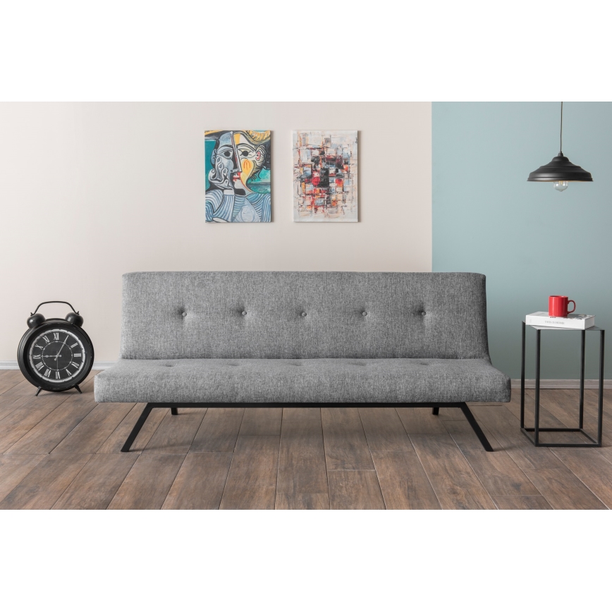 Zweisitziges Sofa LOKO in Hellgrau